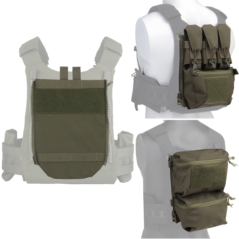 Hydration Vest - V5 FCPC ベストタクティカルプレートキャリアバックプレート ウォーターバッグ/ダブルポーチ/トリプルマガジンバッグ付き サプリメントバックパック ハンティングギア