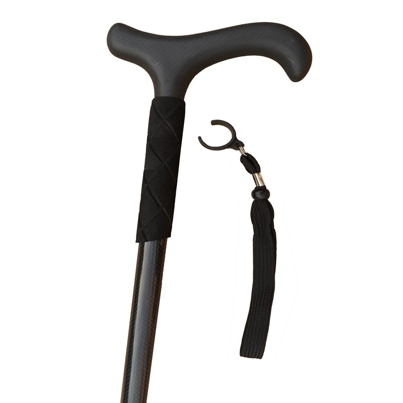 Trekking Pole Carbon - 超軽量カーボンファイバーハイキングスティック、高齢者向け伸縮式滑り止めウォーキングスティック、折りたたみ式トレッキングポール、2 in 1松葉杖
