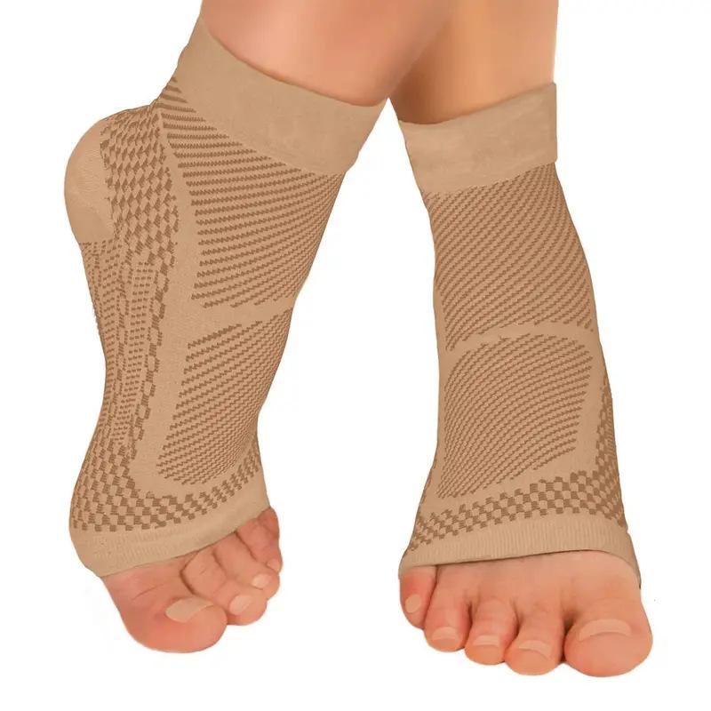 Sports Socks - スポーツ用アンクルサポート、圧迫スリーブ、足底筋膜炎用ソックス。アキレス腱炎、ワークアウト、ランニング、ウォーキング、フィットネスに。