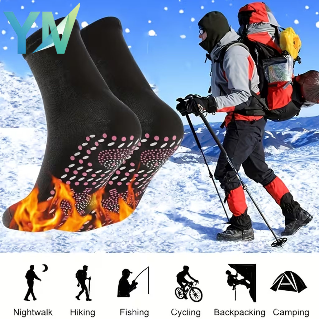 Sports Socks - 1-10足 指圧療法ソックス 男性用 女性用 ソフトで通気性のある暖かいサーマルソックス 寒い天候に最適