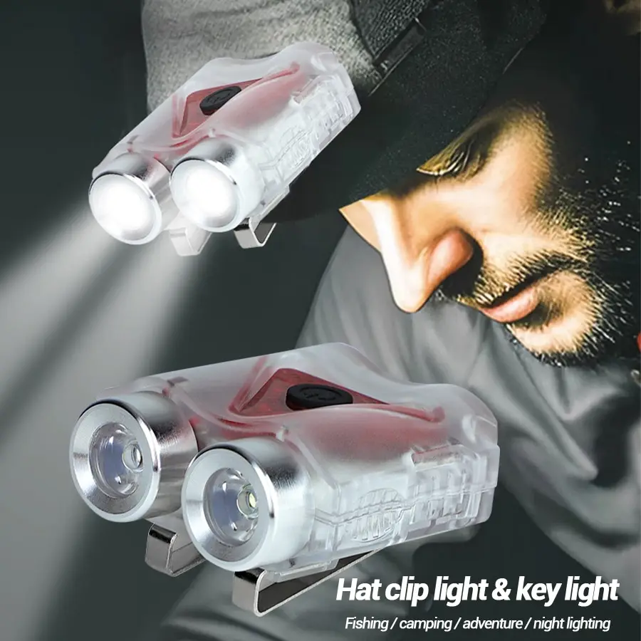 充電式ハンズフリーLEDヘッドランプ、防水キーチェーンマグネ - Running Headlamp のレビューと価格