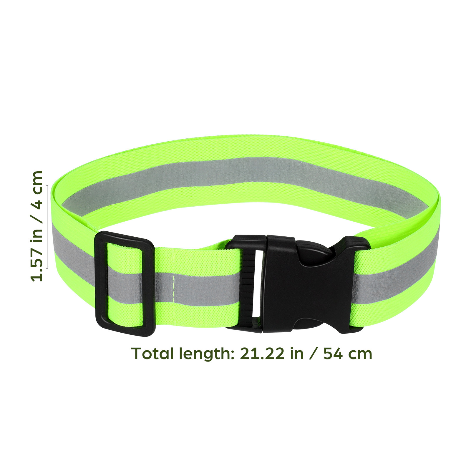蛍光緑色の反射素材を使用した、伸縮性のある調整可能な高視認性 - Running Visibility Gear のレビューと価格