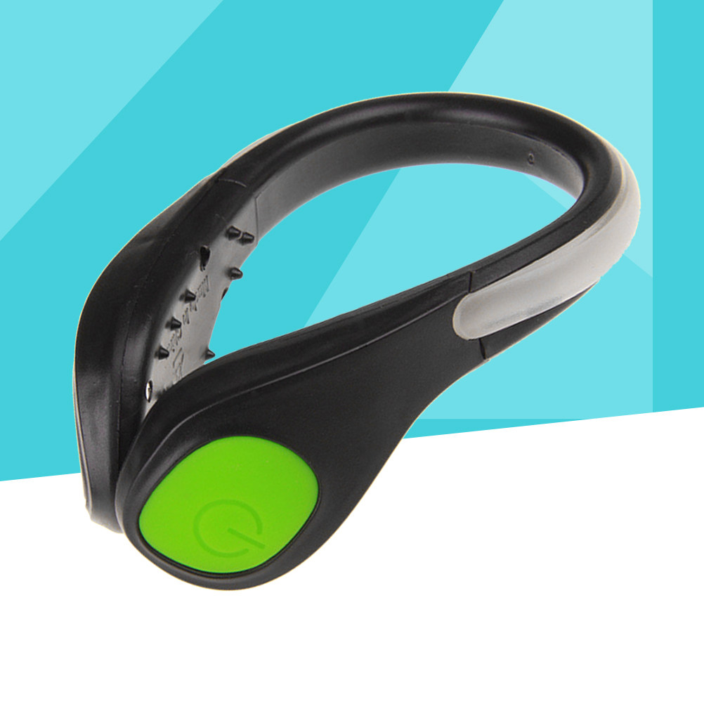 LEDシューズクリップ1個。緑色のライトで夜間のランニング、 - Running Visibility Gear のレビューと価格