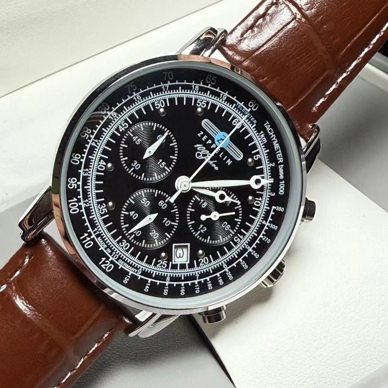 ファッション高級メンズ腕時計ツェッペリン三針秒針多機能タイミ - Running Watch のレビューと価格