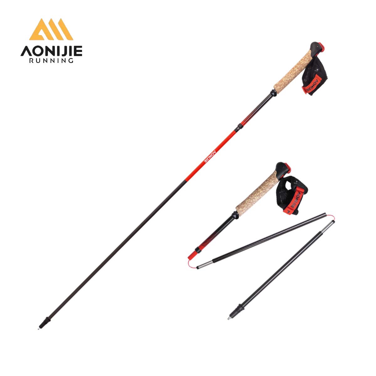 AONIJIE E4212 E4218 折りたたみ式カーボン - Trekking Pole Carbon のレビューと価格