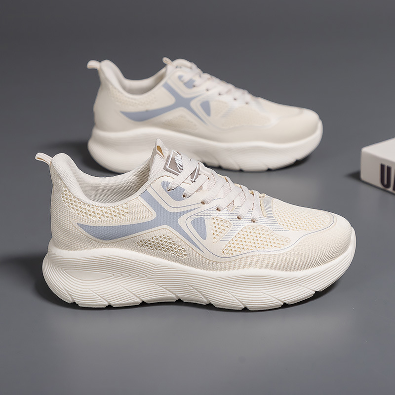 春の新作女性用シューズファッションカラースニーカー通気性カジ - Running Shoes Women のレビューと価格