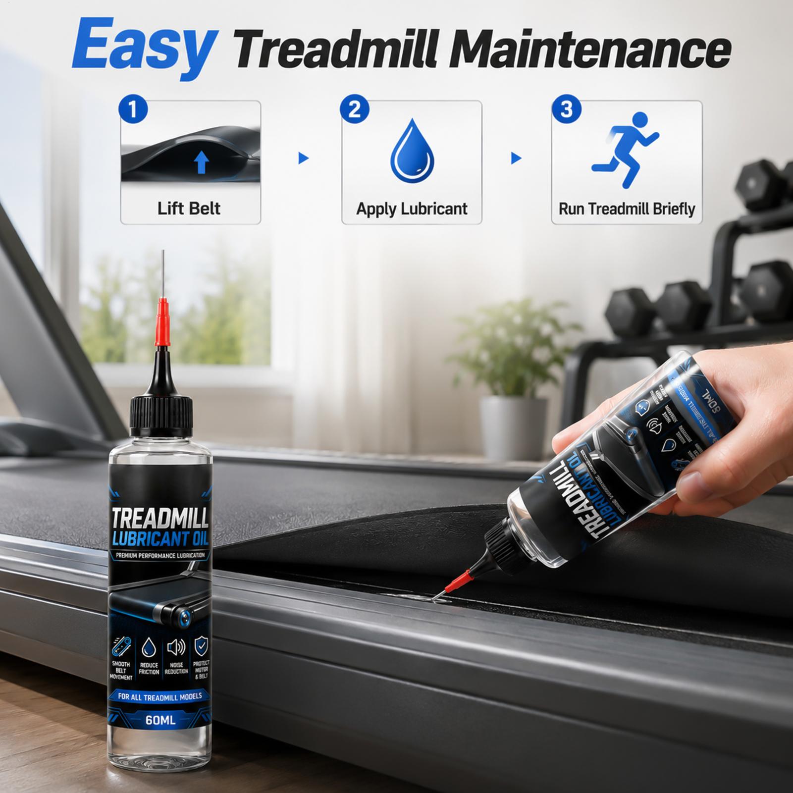 60ml ランニングマシン用シリコン潤滑剤。ベルトの焦げ付き - Running Belt のレビューと価格