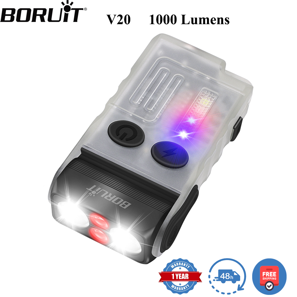 BORUiT V20 蛍光ブザー EDC LEDキーチェーン - Running Headlamp のレビューと価格