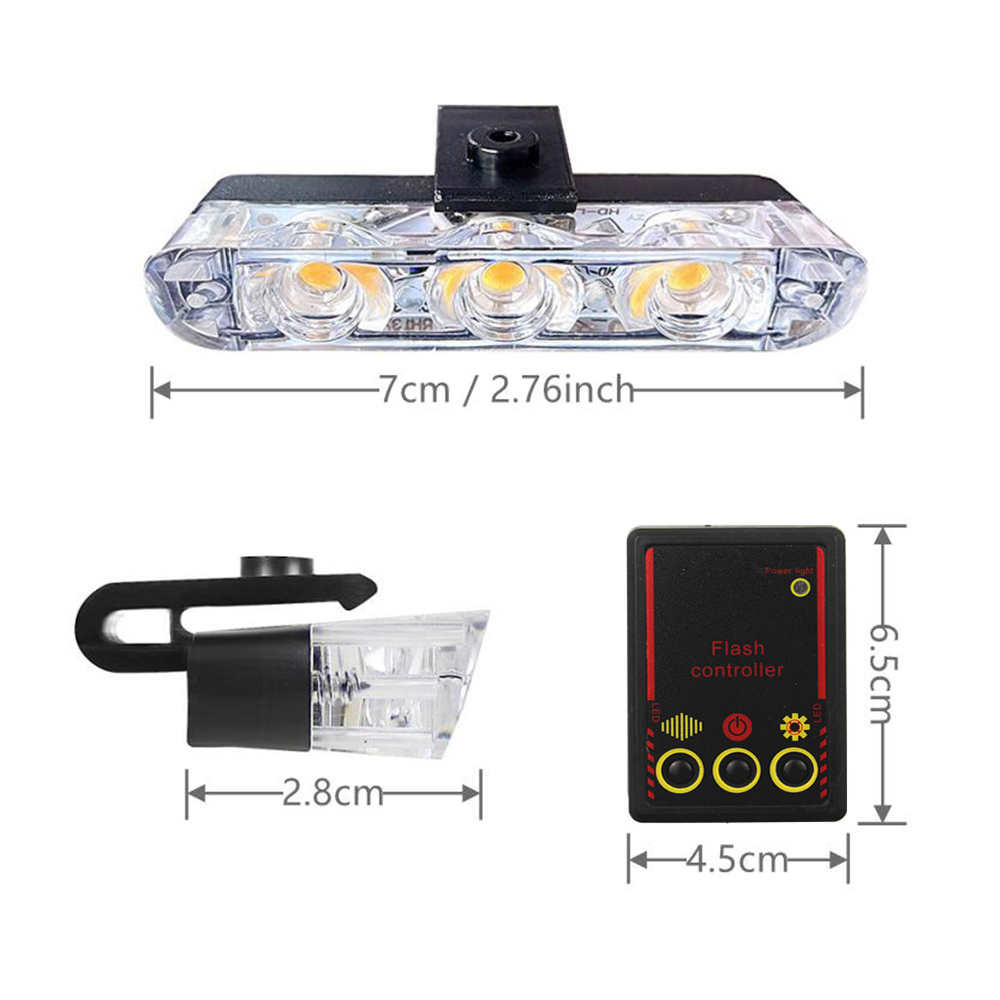 12V車用グリルストロボライトヘッド 4x3 LEDミニフラ - Running Headlamp のレビューと価格
