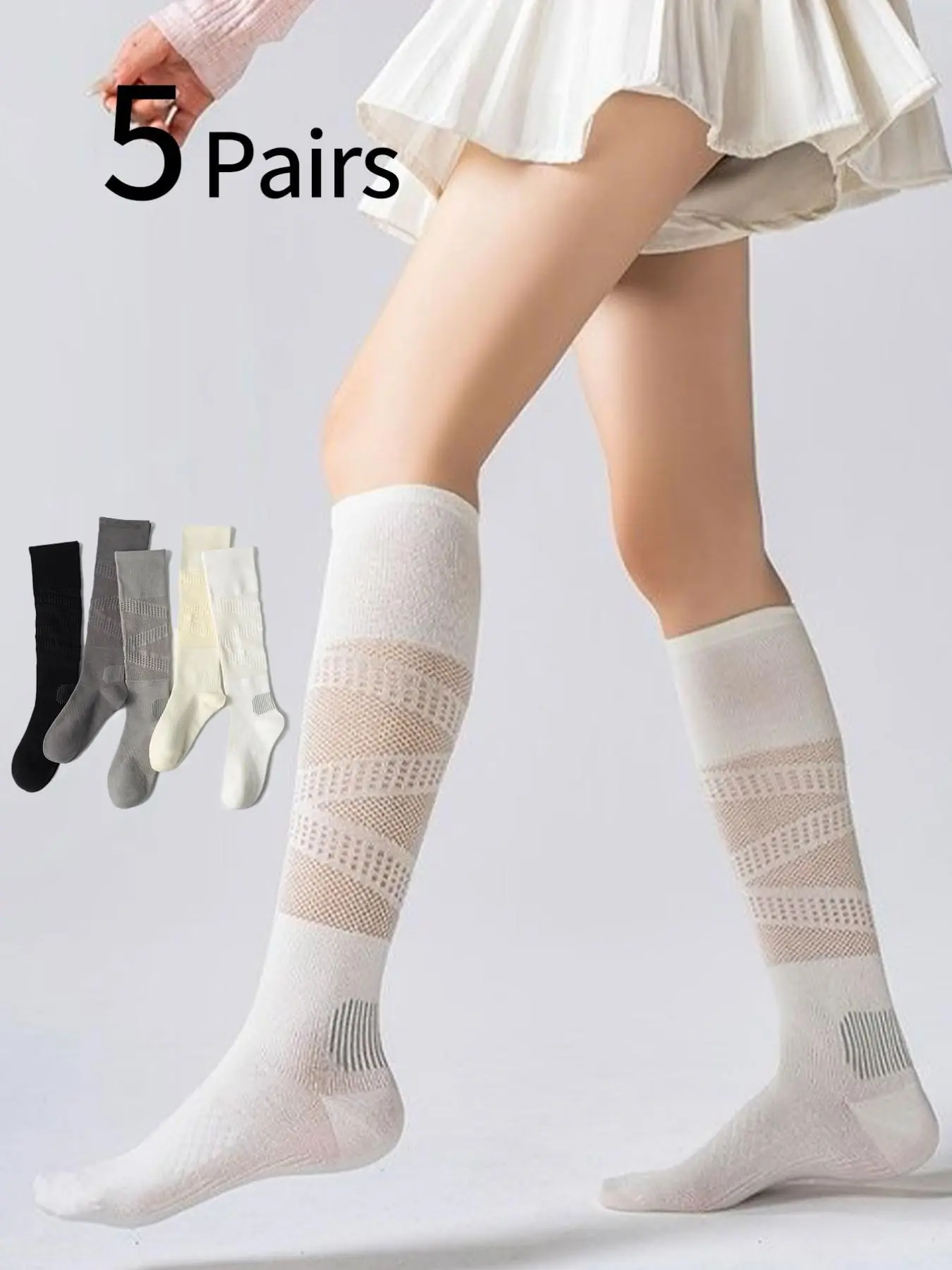 5足組 レディース スポーツソックス、アスレチックソックス、 - Sports Socks のレビューと価格