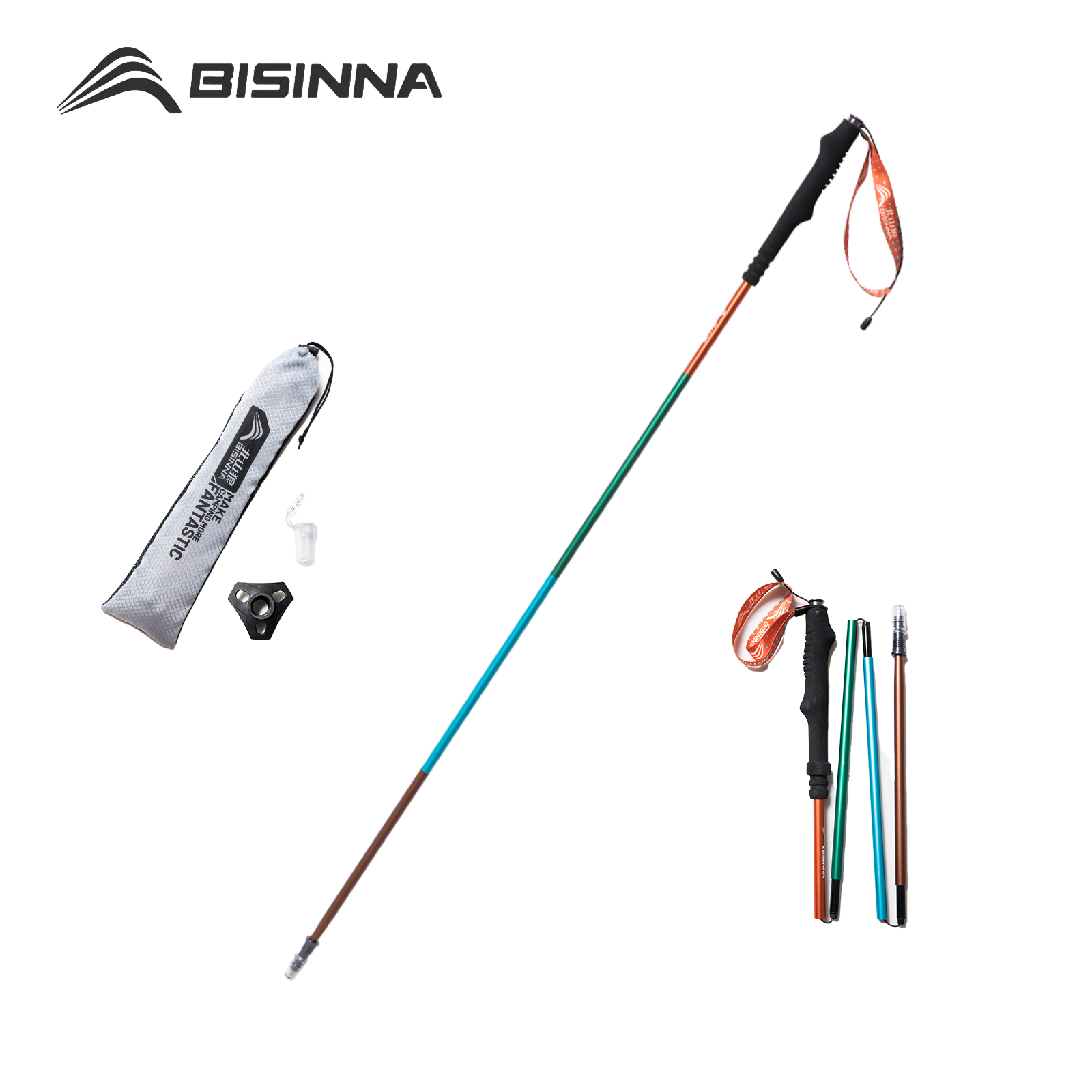 BISINNA 2 個トレッキングポール超軽量アルミ合金ハイ - Trekking Pole Carbon のレビューと価格