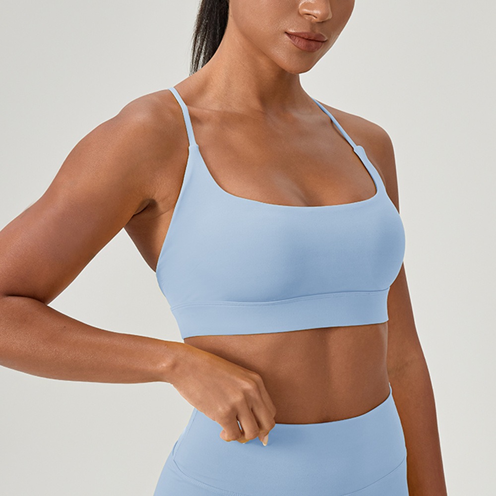 女性のセクシーなヨガブラクロスストラップ通気性フィットネスス - Running Belt のレビューと価格