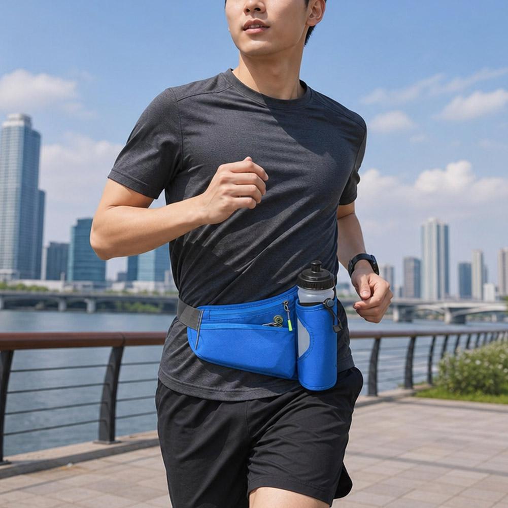 ウォーターボトルホルダー付きファニーパック、延長ストラップ付 - Running Belt のレビューと価格