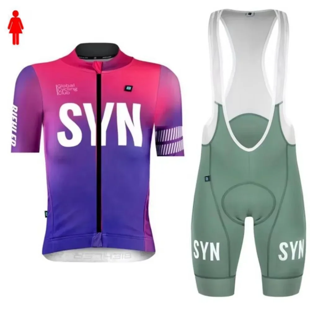 女性用レースプロチームSYN半袖サイクリングウェア、密着型ロ - Race Bib のレビューと価格