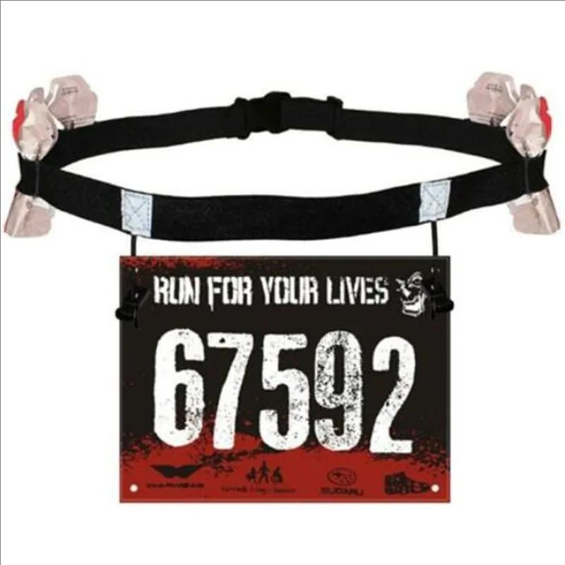 ランニングレースナンバーベルトウエストパックビブホルダートラ - Race Bib のレビューと価格