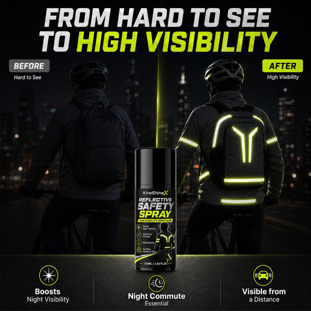 夜間反射安全スプレー高視認性コーティング塗料、サイクリング、 - Running Visibility Gear のレビューと価格