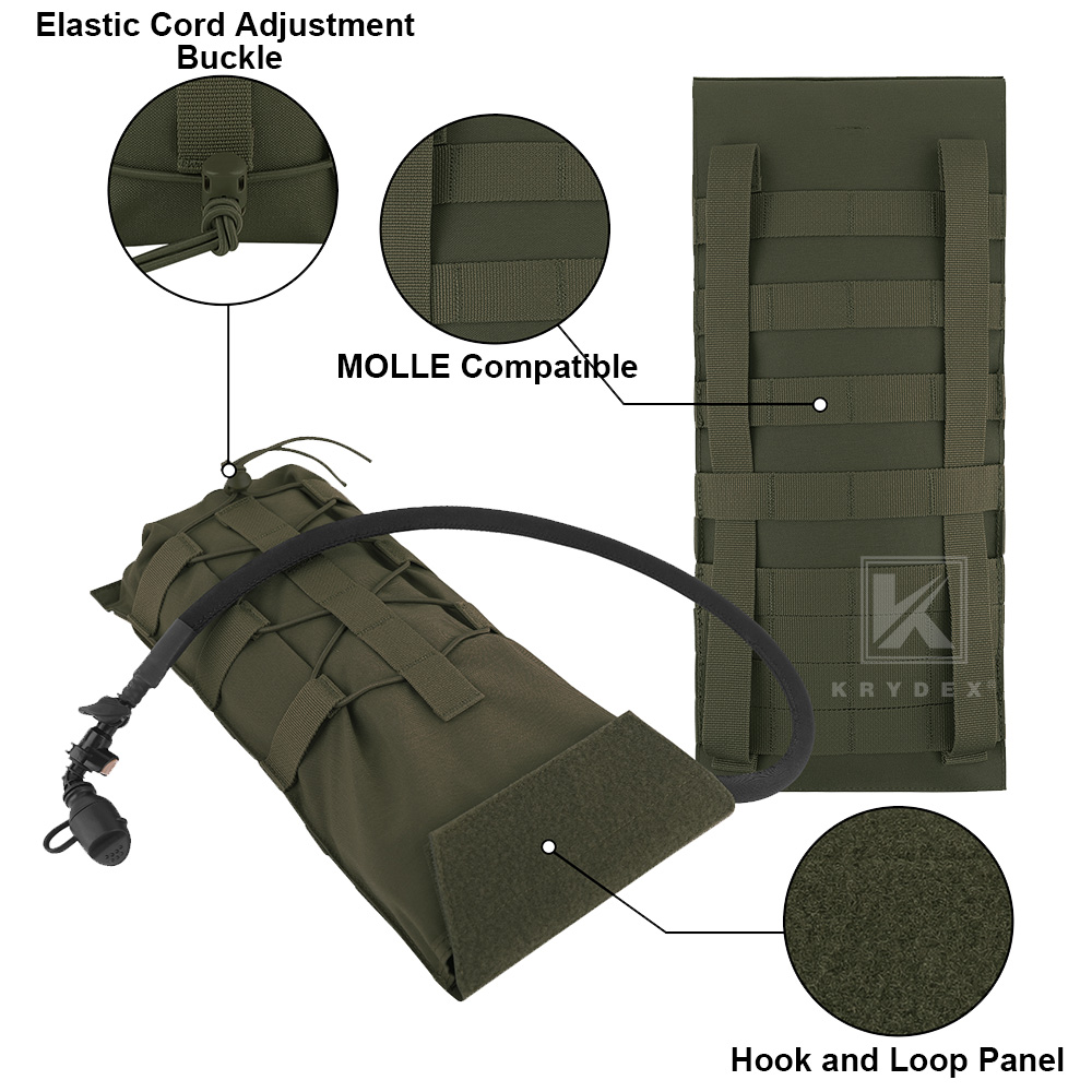 KRYDEX タクティカル 3L ハイドレーションモールパッ - Hydration Vest のレビューと価格