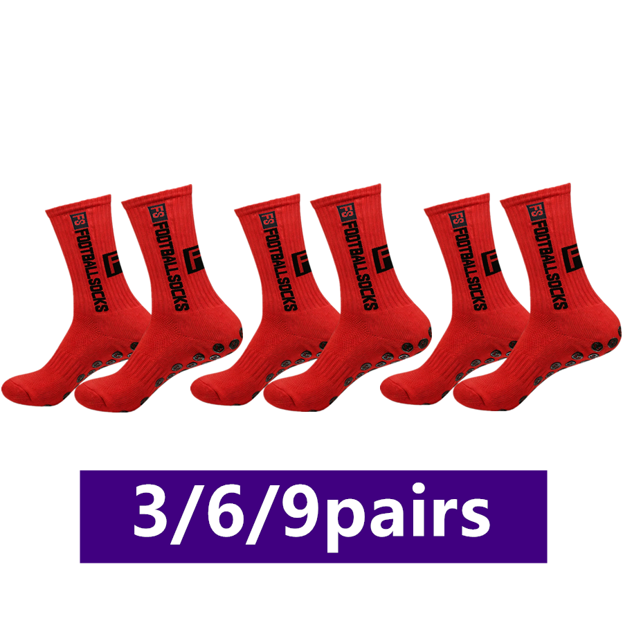 3/6/9 ペアユニセックスノンスリップグリップサッカー野球 - Sports Socks のレビューと価格